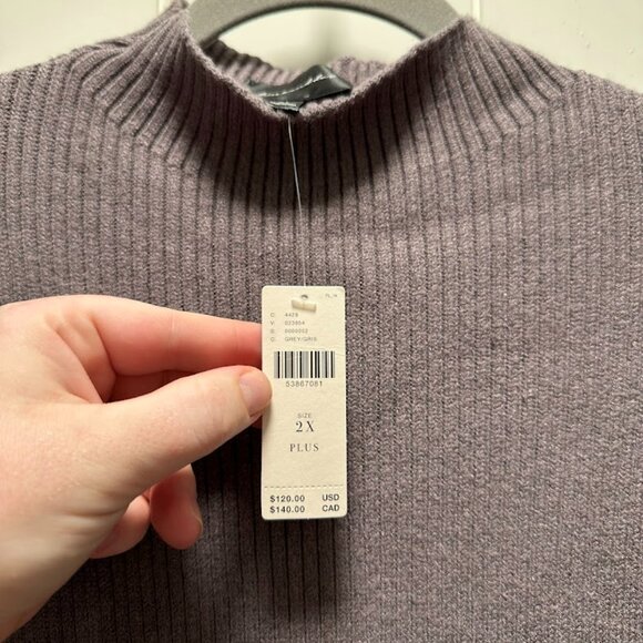 Anthropologie 2X Plus Size Sweater Dress NWT - Picture 3 of 4